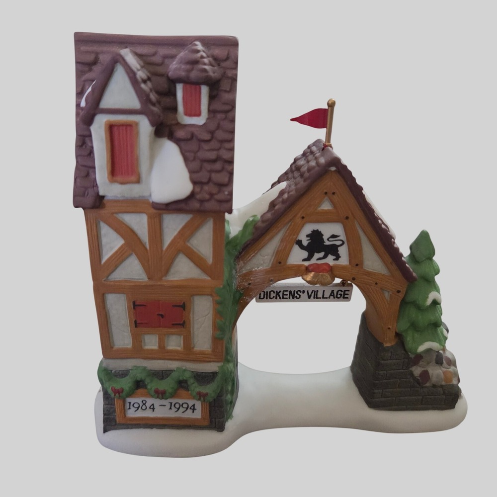 Dept 56 Dickens Village Postern Gatehouse 10th Anniversary 98710 Repaired In Box